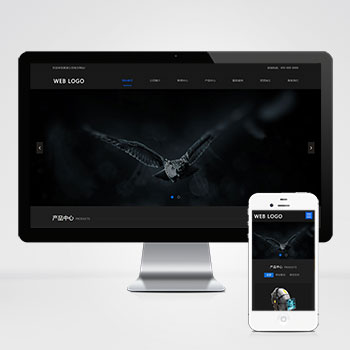 (自适应手机端)响应式高端摄影网站pbootcms模板 黑色酷炫数码摄影网站源码下载